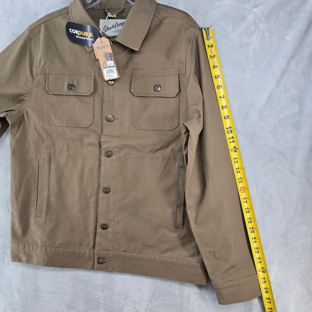 Duck Camp Brush Jacket Mens‎ Large Pin Oak Brown Cordura Canvas Outdoor LBJ100 - Picture 8 of 9